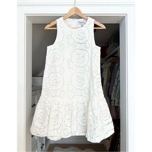Chloe Floral Embroidered Bubble Hem Dress